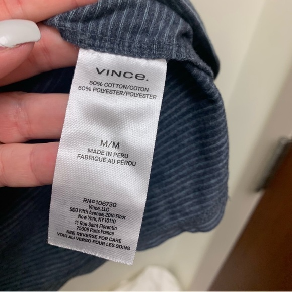 Vince Pinstripe T Shirt - Picture 9 of 11